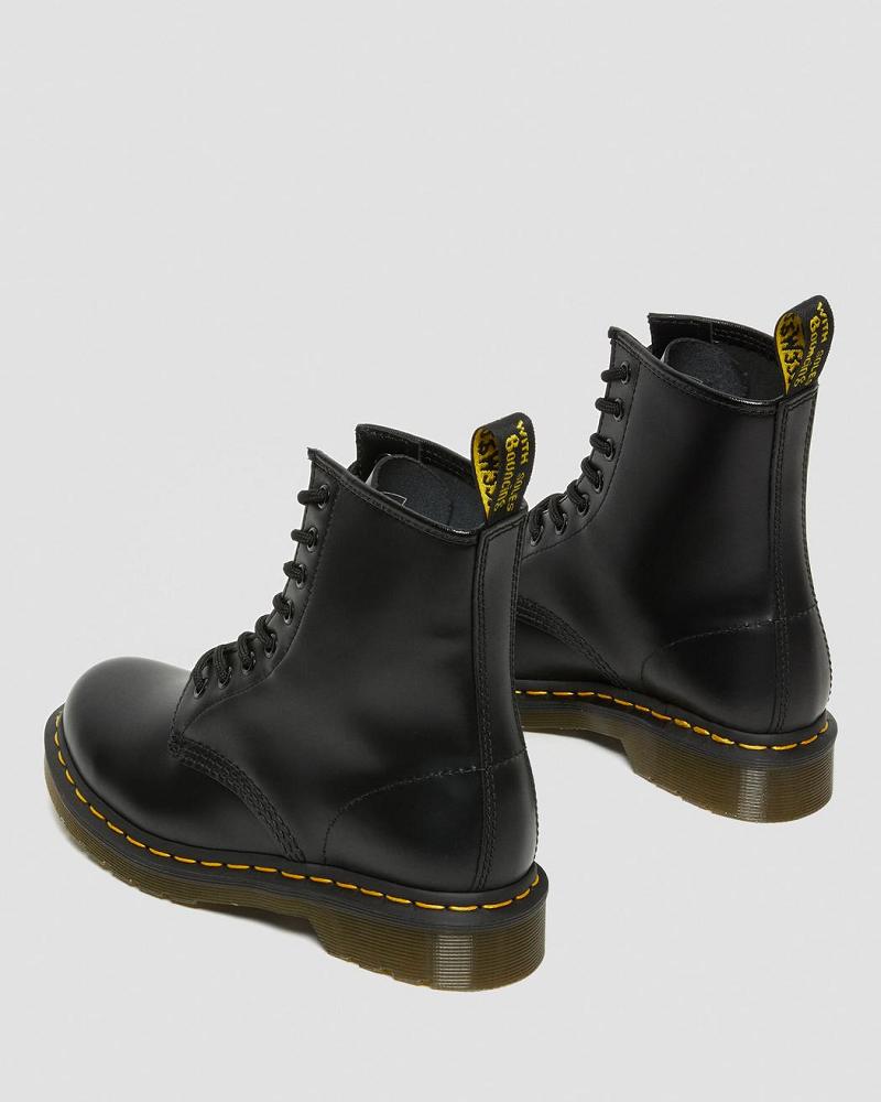 Women's Dr Martens 1460 Smooth Leather Lace Up Boots Black | AU 208DFM